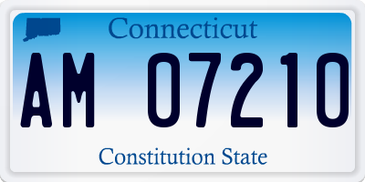 CT license plate AM07210