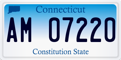 CT license plate AM07220