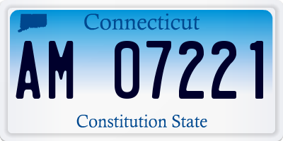 CT license plate AM07221