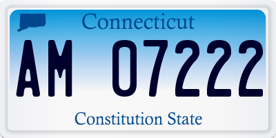CT license plate AM07222