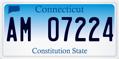 CT license plate AM07224