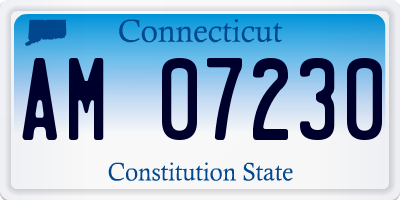 CT license plate AM07230