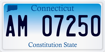 CT license plate AM07250