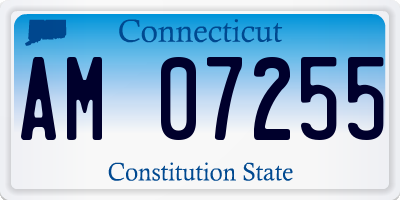 CT license plate AM07255