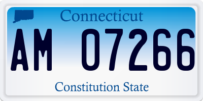 CT license plate AM07266