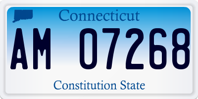 CT license plate AM07268