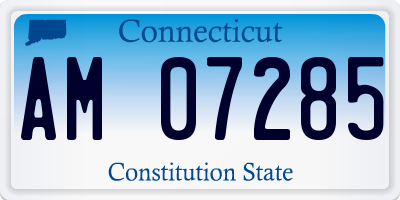 CT license plate AM07285