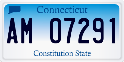 CT license plate AM07291