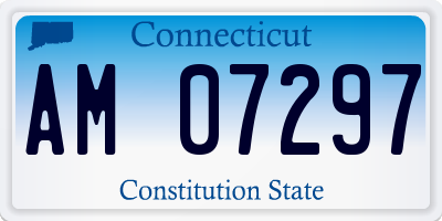 CT license plate AM07297