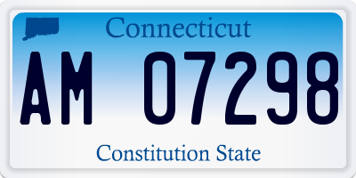 CT license plate AM07298