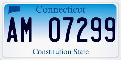 CT license plate AM07299