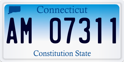 CT license plate AM07311