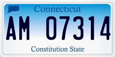 CT license plate AM07314