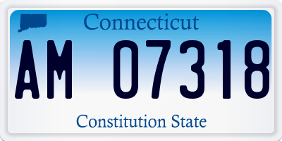 CT license plate AM07318