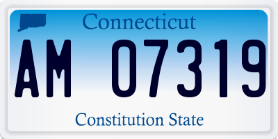 CT license plate AM07319