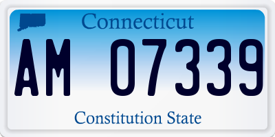 CT license plate AM07339