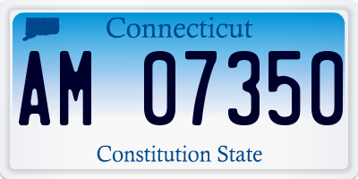 CT license plate AM07350