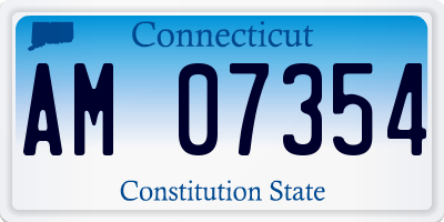 CT license plate AM07354