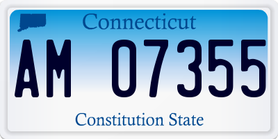 CT license plate AM07355