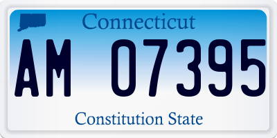 CT license plate AM07395
