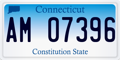 CT license plate AM07396
