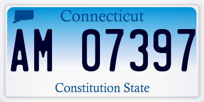 CT license plate AM07397