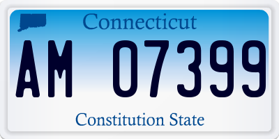 CT license plate AM07399