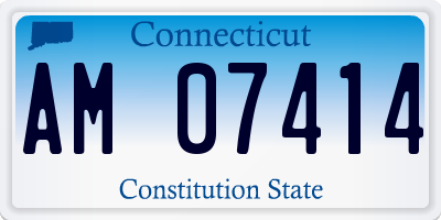 CT license plate AM07414