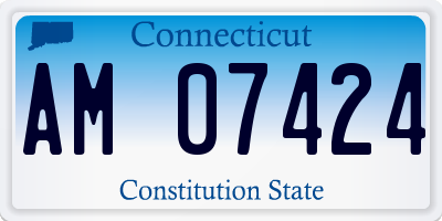 CT license plate AM07424