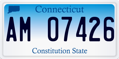 CT license plate AM07426