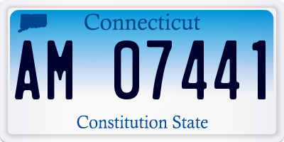 CT license plate AM07441