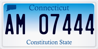 CT license plate AM07444