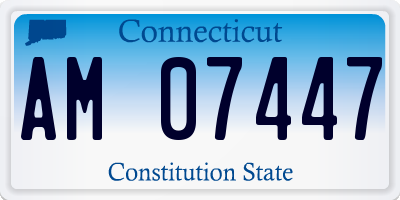 CT license plate AM07447