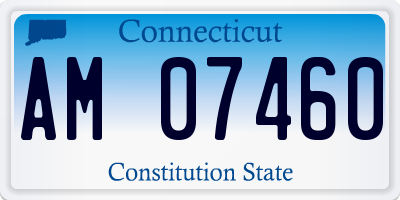 CT license plate AM07460