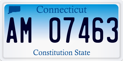 CT license plate AM07463
