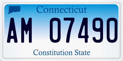 CT license plate AM07490