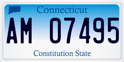 CT license plate AM07495
