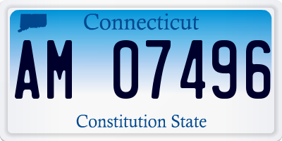 CT license plate AM07496