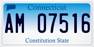 CT license plate AM07516