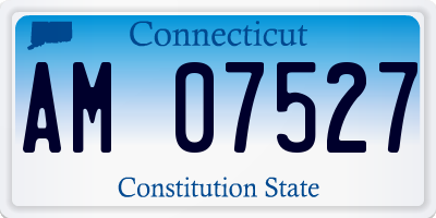 CT license plate AM07527