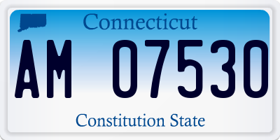 CT license plate AM07530