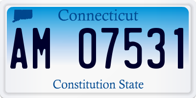 CT license plate AM07531