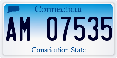 CT license plate AM07535