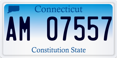 CT license plate AM07557