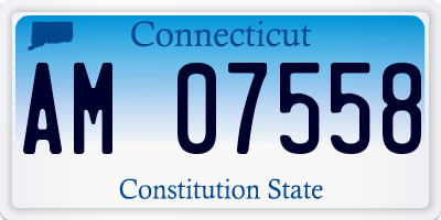 CT license plate AM07558
