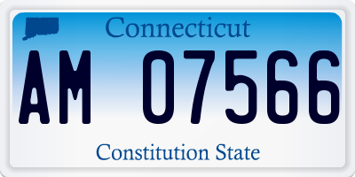 CT license plate AM07566