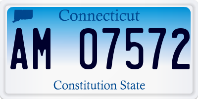 CT license plate AM07572