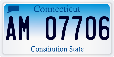 CT license plate AM07706