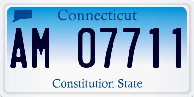 CT license plate AM07711