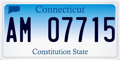 CT license plate AM07715
